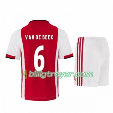 Billige Fotballdrakter AFC Ajax Donny van de Beek 21 Barn Hjemmedraktsett 2019/20 Kortermet